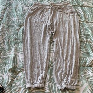Cozy Gray Donna Karan size L Jogger Pants